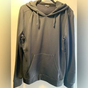 Quince SuperSoft Fleece Maternity & Nursing Hoodie - Large, Black